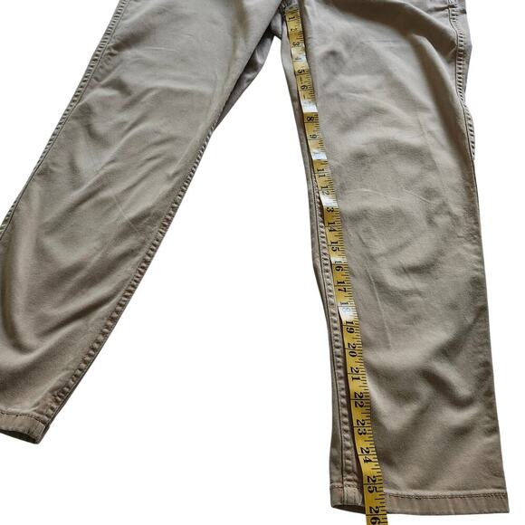J Crew Vintage Straight Leg High Rise Chinos Dark Khaki Size 30 - Picture 10 of 12